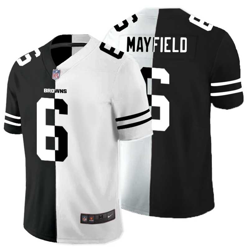 Nike Browns 6 Baker Mayfield Black And White Split Vapor Untouchable Limited Jersey Dyin,We sell and wholesale Nike Browns 6 Baker Mayfield Black And White Split Vapor Untouchable Limited Jersey Dyin on line form chian!